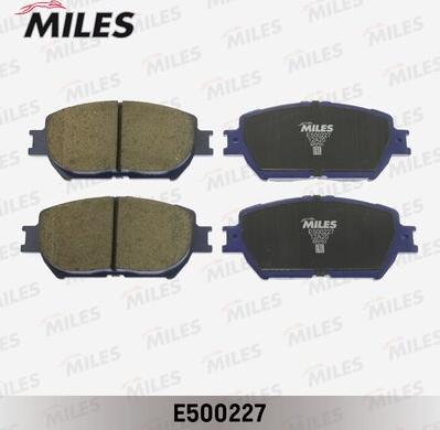 Miles E500227 - Тормозные колодки, дисковые, комплект autospares.lv