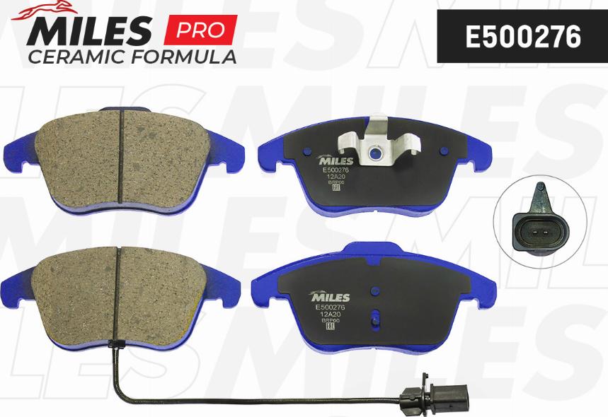 Miles E500276 - Тормозные колодки, дисковые, комплект autospares.lv