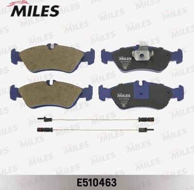 Miles E510463 - Тормозные колодки, дисковые, комплект autospares.lv