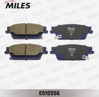 Miles E510556 - Тормозные колодки, дисковые, комплект autospares.lv