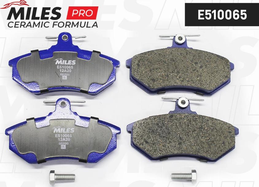 Miles E510065 - Тормозные колодки, дисковые, комплект autospares.lv
