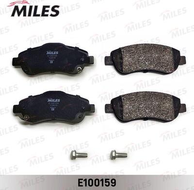 Miles E100159 - Тормозные колодки, дисковые, комплект autospares.lv