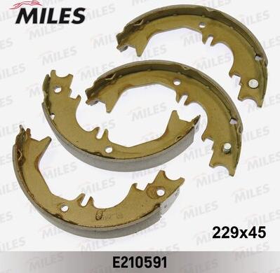 Miles E210591 - Комплект тормозов, ручник, парковка autospares.lv