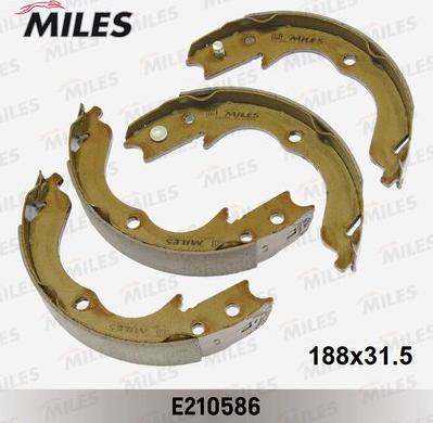 Miles E210586 - Комплект тормозов, ручник, парковка autospares.lv