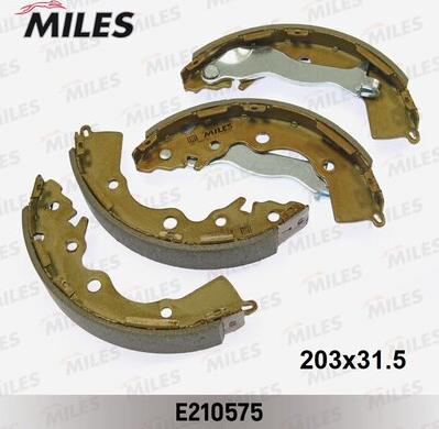 Miles E210575 - Комплект тормозных колодок, барабанные autospares.lv