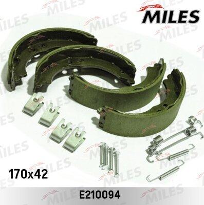 Miles E210094 - Комплект тормозов, ручник, парковка autospares.lv