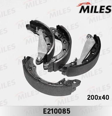 Miles E210085 - Комплект тормозных колодок, барабанные autospares.lv
