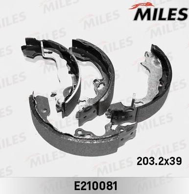 Miles E210081 - Комплект тормозных колодок, барабанные autospares.lv