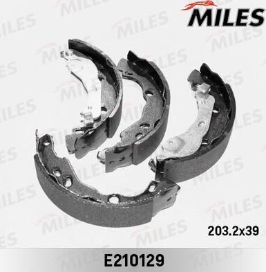 Miles E210129 - Комплект тормозных колодок, барабанные autospares.lv