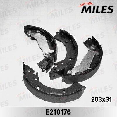 Miles E210176 - Комплект тормозных колодок, барабанные autospares.lv