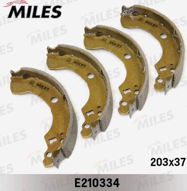 Miles E210334 - Комплект тормозных колодок, барабанные autospares.lv