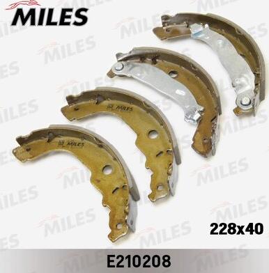 Miles E210208 - Комплект тормозных колодок, барабанные autospares.lv