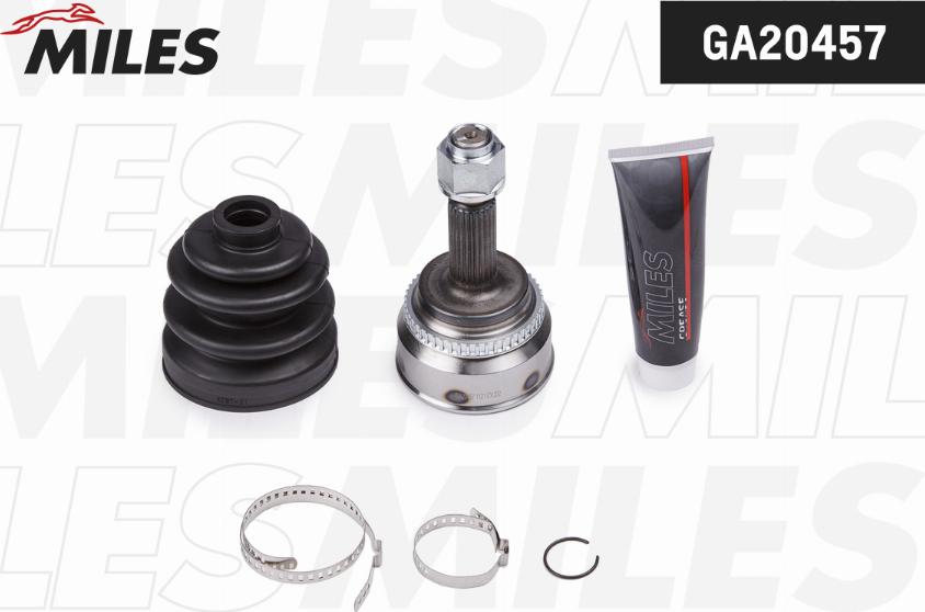 Miles GA20457 - Шарнирный комплект, ШРУС, приводной вал autospares.lv