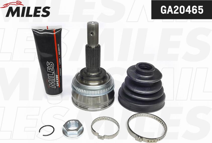 Miles GA20465 - Шарнирный комплект, ШРУС, приводной вал autospares.lv