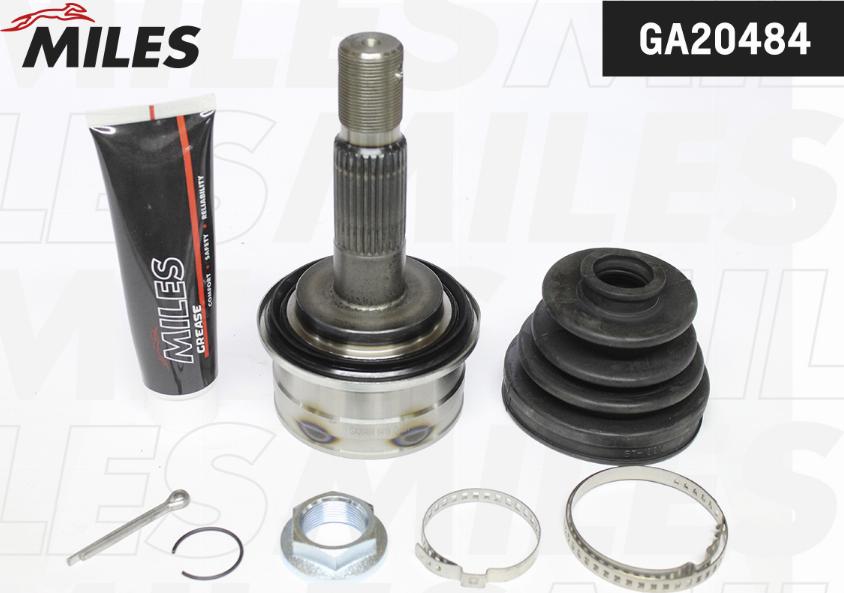 Miles GA20484 - Шарнирный комплект, ШРУС, приводной вал autospares.lv