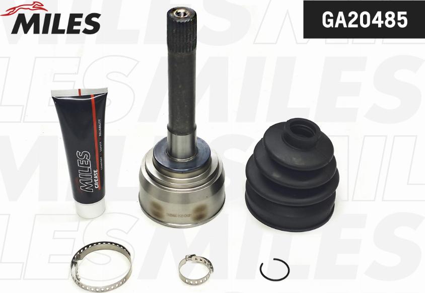 Miles GA20485 - Шарнирный комплект, ШРУС, приводной вал autospares.lv