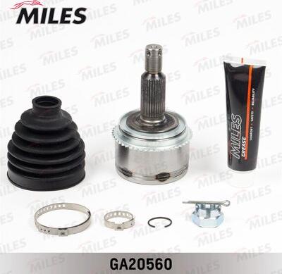 Miles GA20560 - Шарнирный комплект, ШРУС, приводной вал autospares.lv