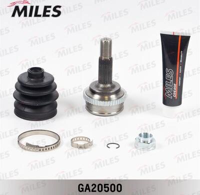 Miles GA20500 - Шарнирный комплект, ШРУС, приводной вал autospares.lv