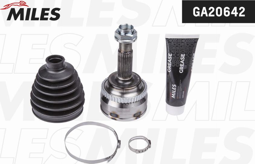 Miles GA20642 - Шарнирный комплект, ШРУС, приводной вал autospares.lv