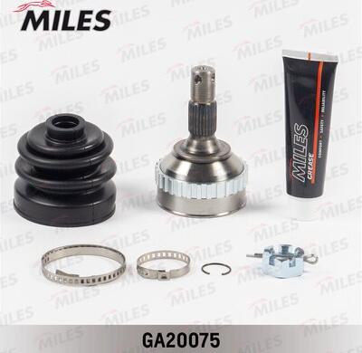 Miles GA20075 - Шарнирный комплект, ШРУС, приводной вал autospares.lv