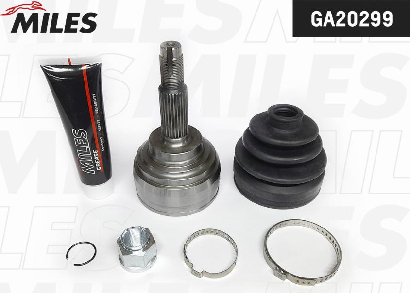 Miles GA20299 - Шарнирный комплект, ШРУС, приводной вал autospares.lv