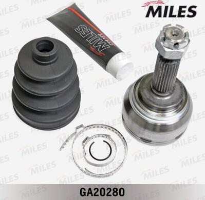 Miles GA20280 - Шарнирный комплект, ШРУС, приводной вал autospares.lv