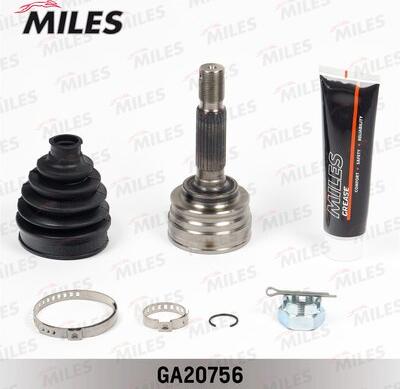 Miles GA20756 - Шарнирный комплект, ШРУС, приводной вал autospares.lv