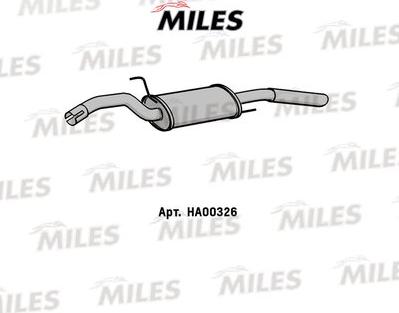 Miles HA00326 - Глушитель выхлопных газов, конечный autospares.lv