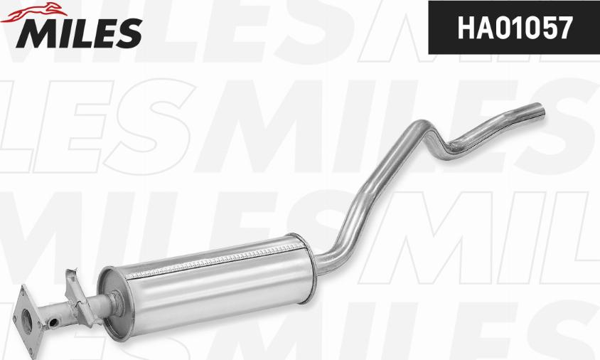 Miles HA01057 - Средний глушитель выхлопных газов autospares.lv