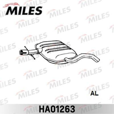 Miles HA01263 - Средний глушитель выхлопных газов autospares.lv