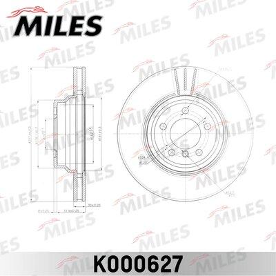 Miles K000627 - Тормозной диск autospares.lv