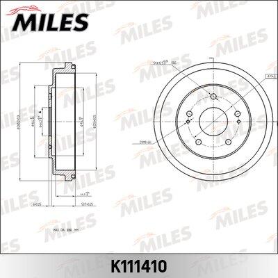 Miles K111410 - Тормозной барабан autospares.lv