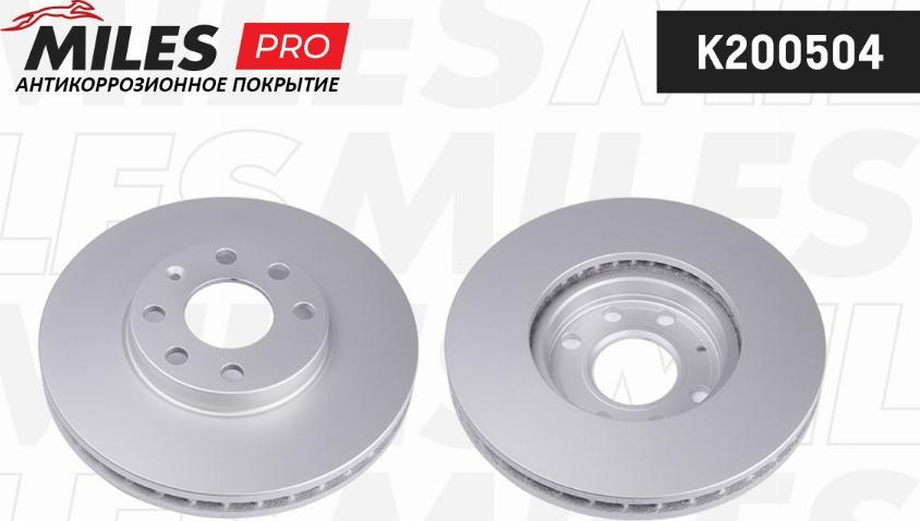 Miles K200504 - Тормозной диск autospares.lv