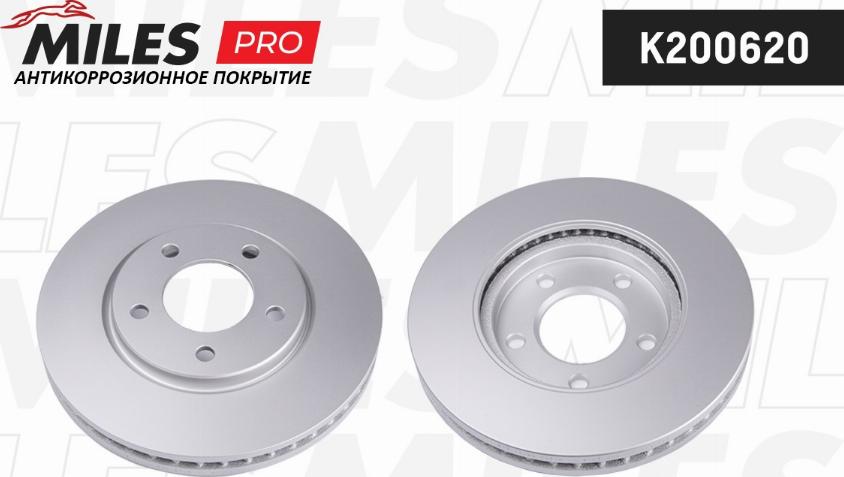 Miles K200620 - Тормозной диск autospares.lv