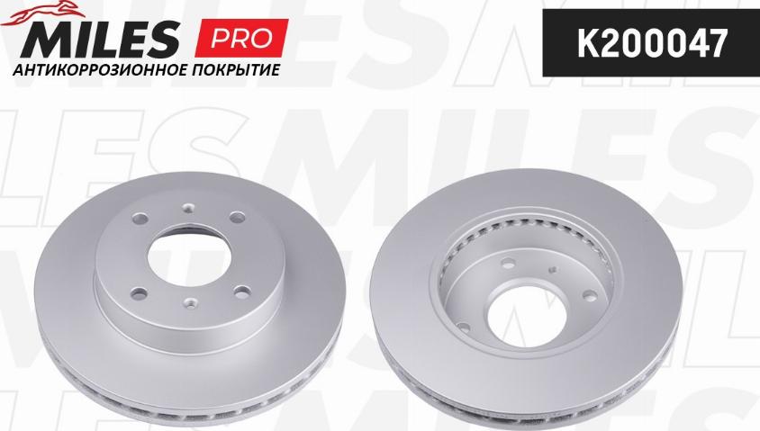 Miles K200047 - Тормозной диск autospares.lv