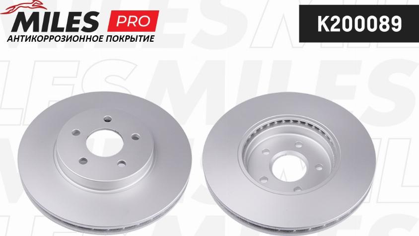 Miles K200089 - Тормозной диск autospares.lv