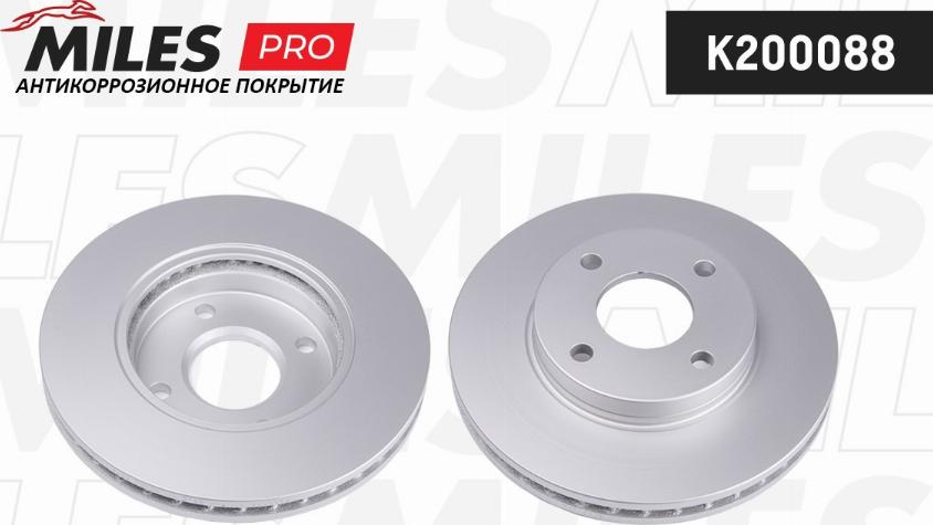 Miles K200088 - Тормозной диск autospares.lv