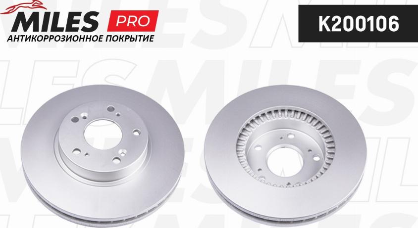 Miles K200106 - Тормозной диск autospares.lv