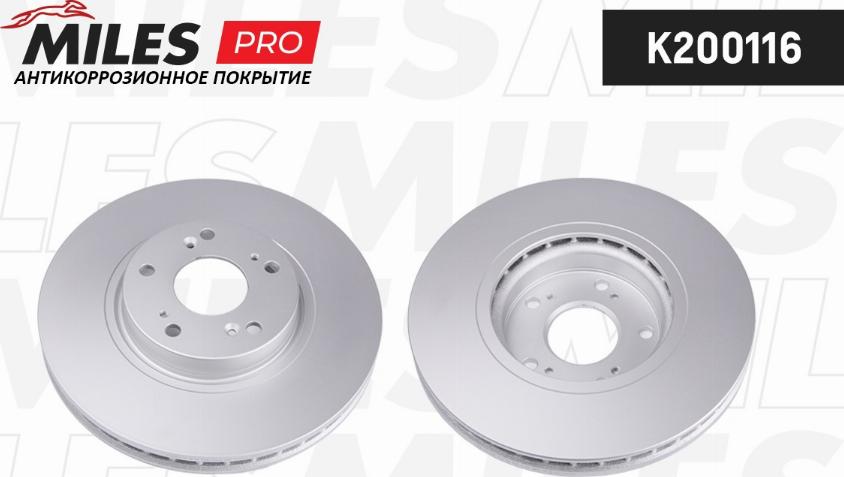 Miles K200116 - Тормозной диск autospares.lv