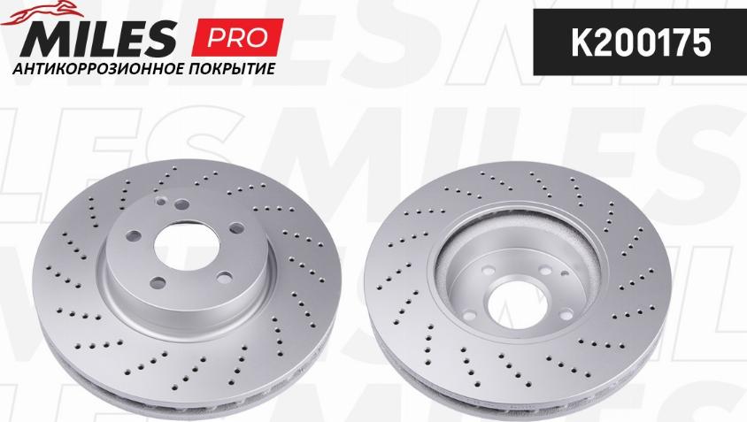 Miles K200175 - Тормозной диск autospares.lv