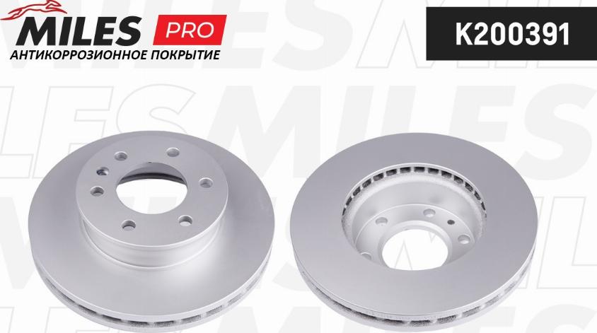 Miles K200391 - Тормозной диск autospares.lv