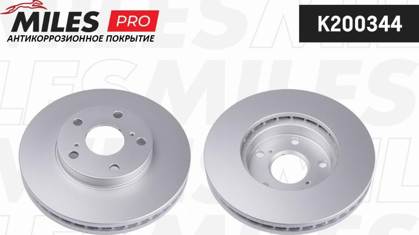 Miles K200344 - Тормозной диск autospares.lv