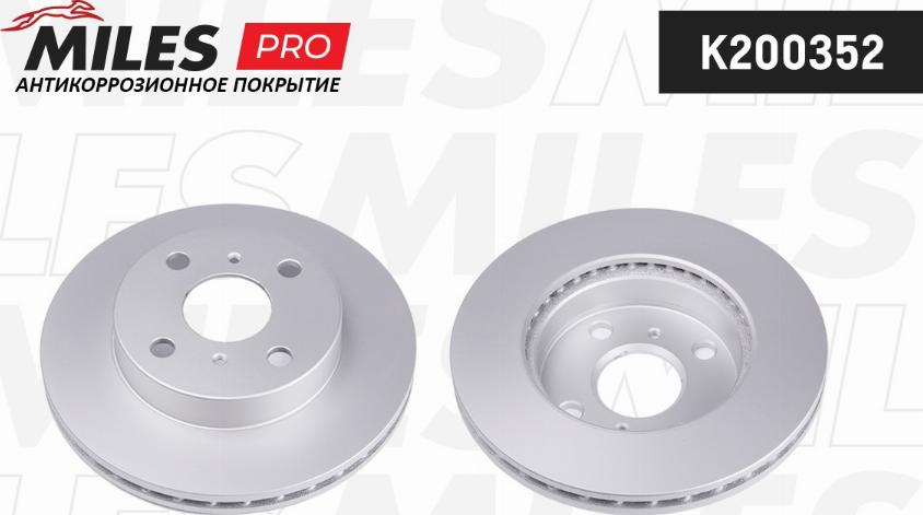 Miles K200352 - Тормозной диск autospares.lv