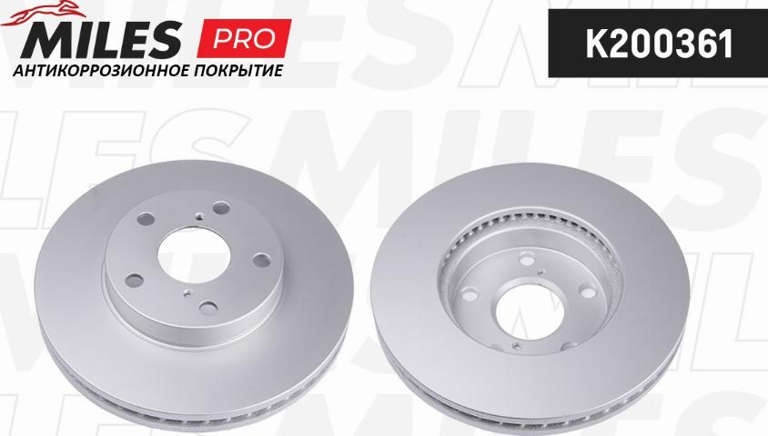 Miles K200361 - Тормозной диск autospares.lv