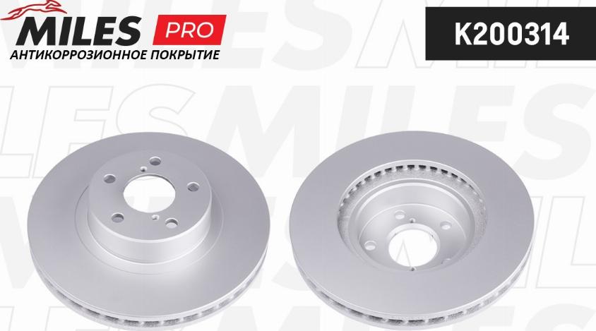 Miles K200314 - Тормозной диск autospares.lv