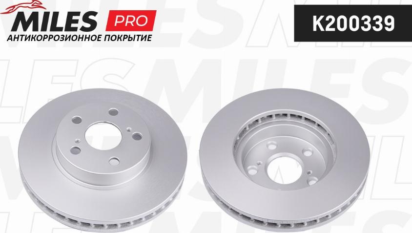 Miles K200339 - Тормозной диск autospares.lv