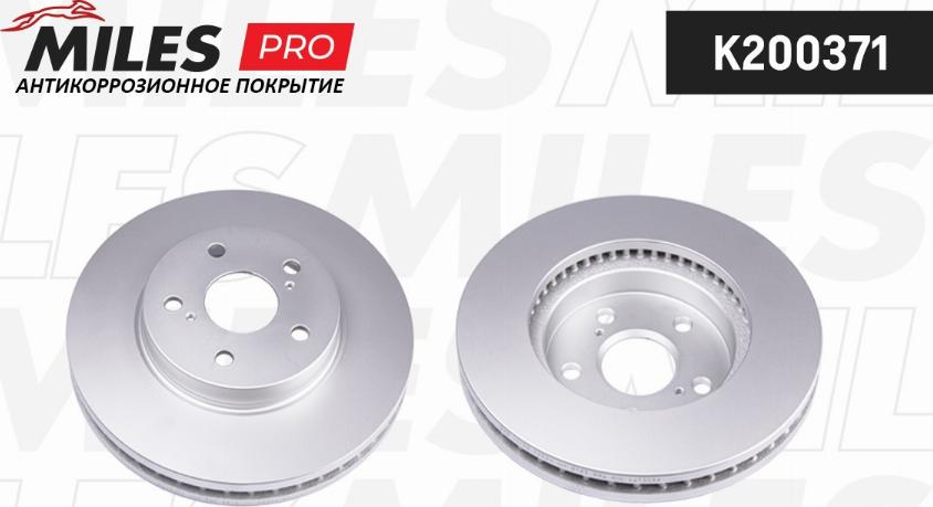 Miles K200371 - Тормозной диск autospares.lv