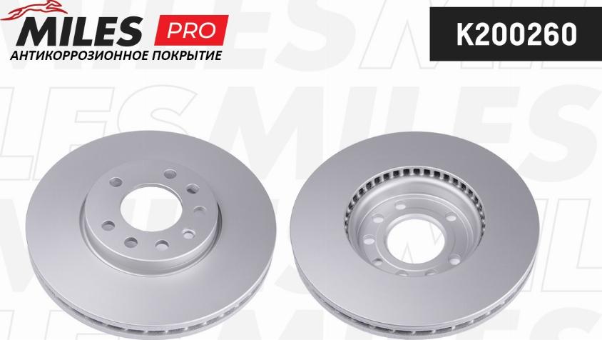 Miles K200260 - Тормозной диск autospares.lv