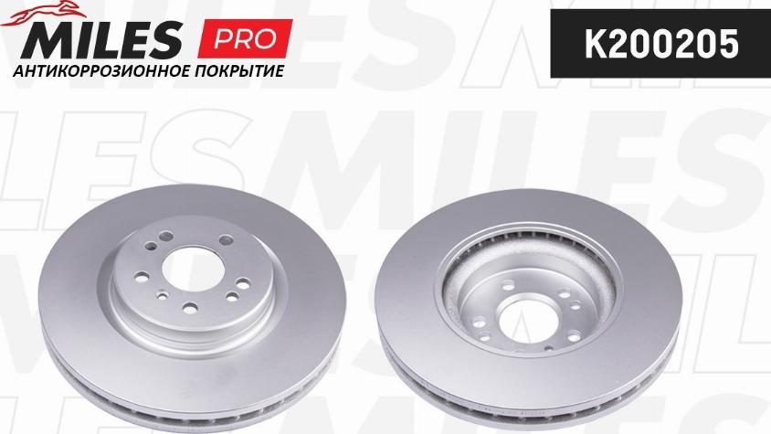 Miles K200205 - Тормозной диск autospares.lv