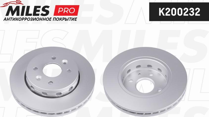 Miles K200232 - Тормозной диск autospares.lv